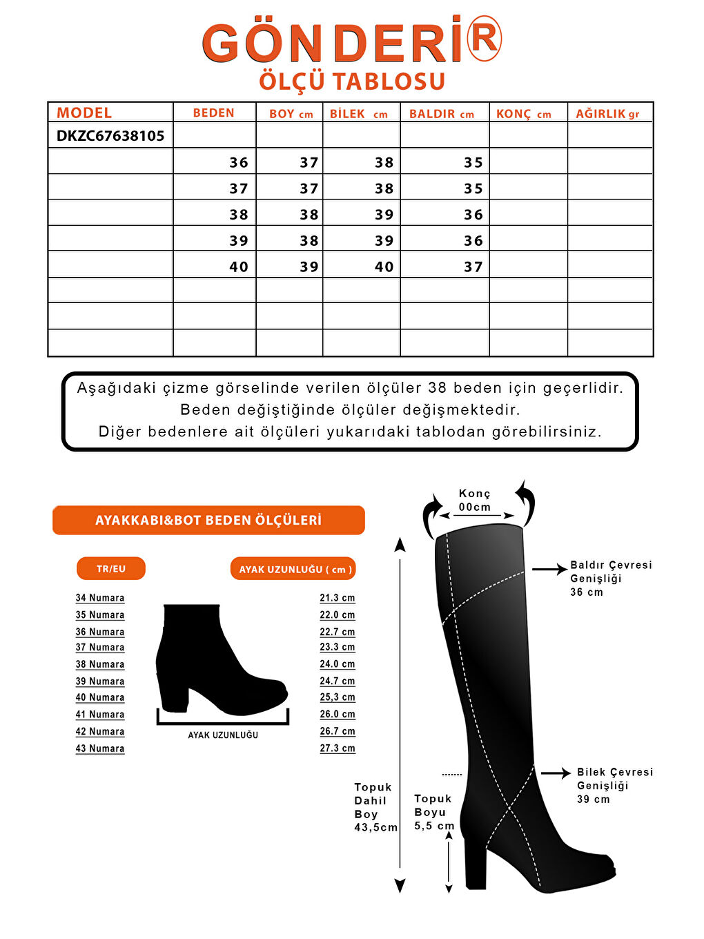 Kahverengi Kadın AÇIK KAHVERENGİ Sivri Burun Kalın Topuklu Kovboy Çizme-5