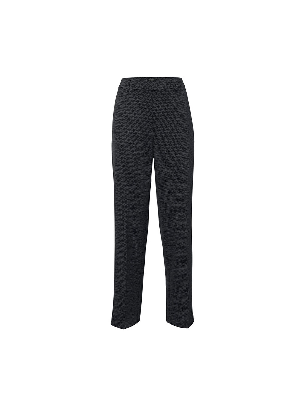 Siyah Kadın Palazzo Pantolon, Jakar-5