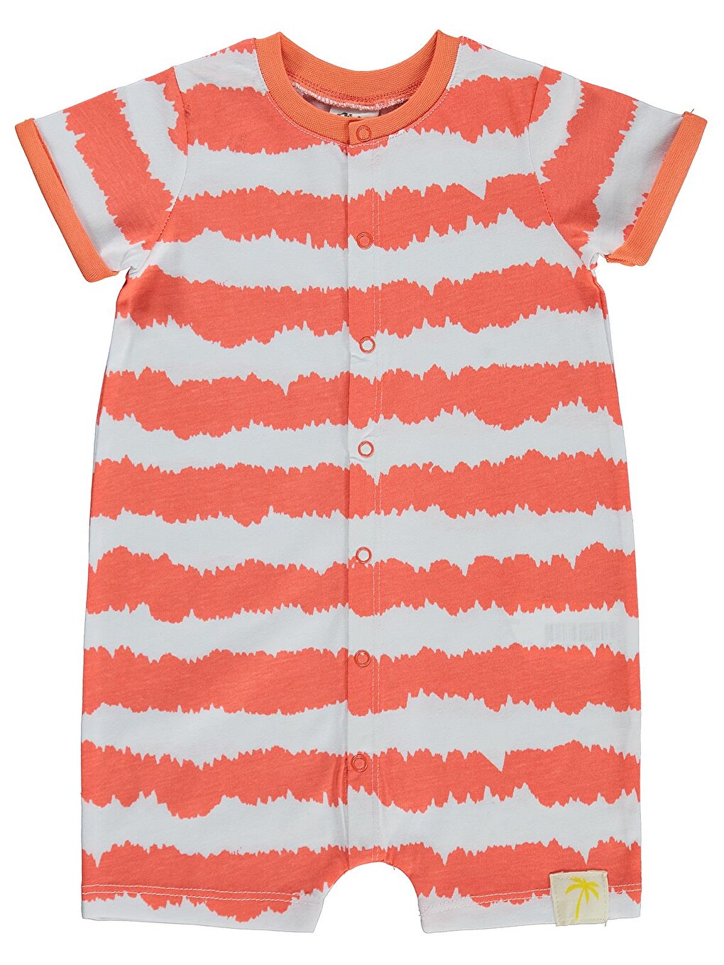 Mercan Baby Dalga Desenli 6-18 Ay Tulum - Kırmızı