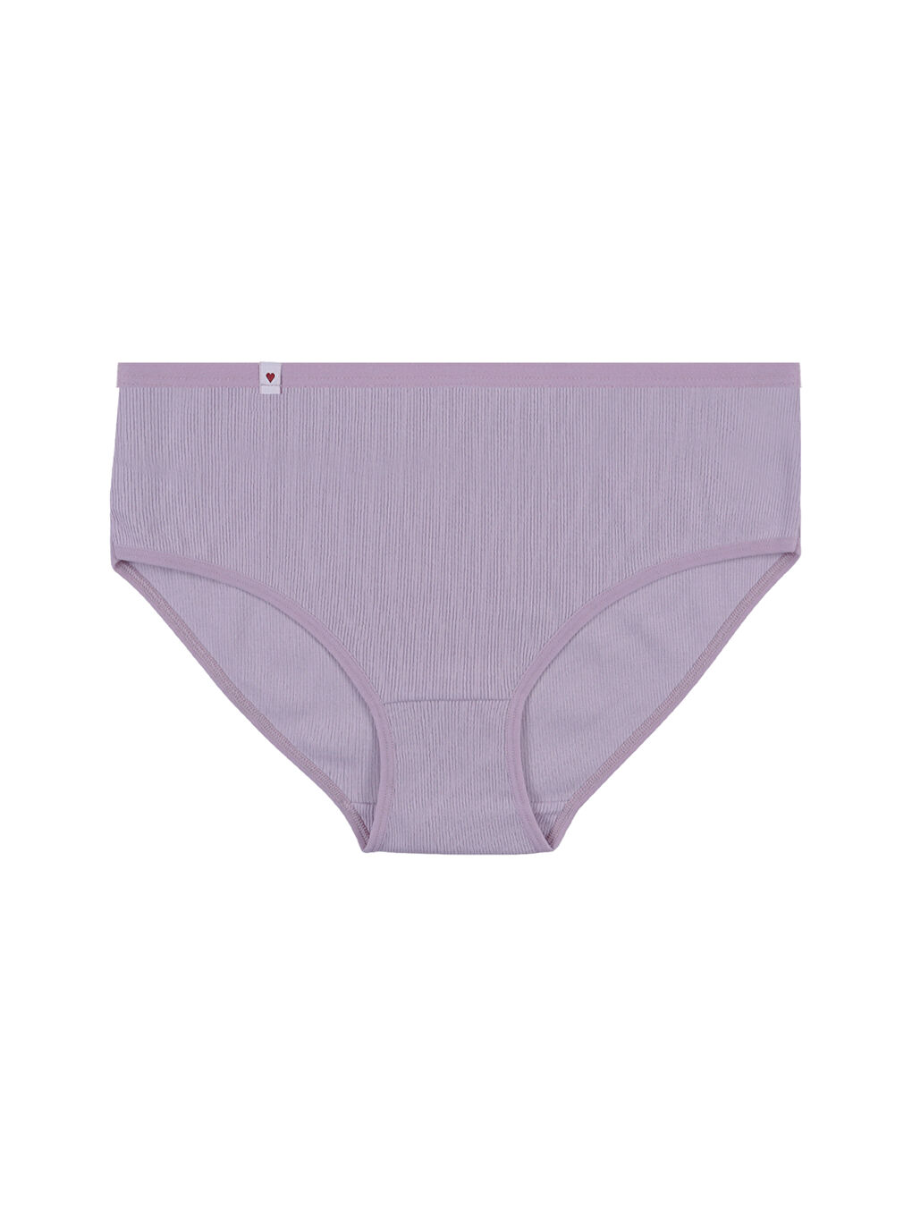 Mor Kadın 5'li Pamuklu Kaşkorse Etiket Detaylı Yüksek Bel Külot-3