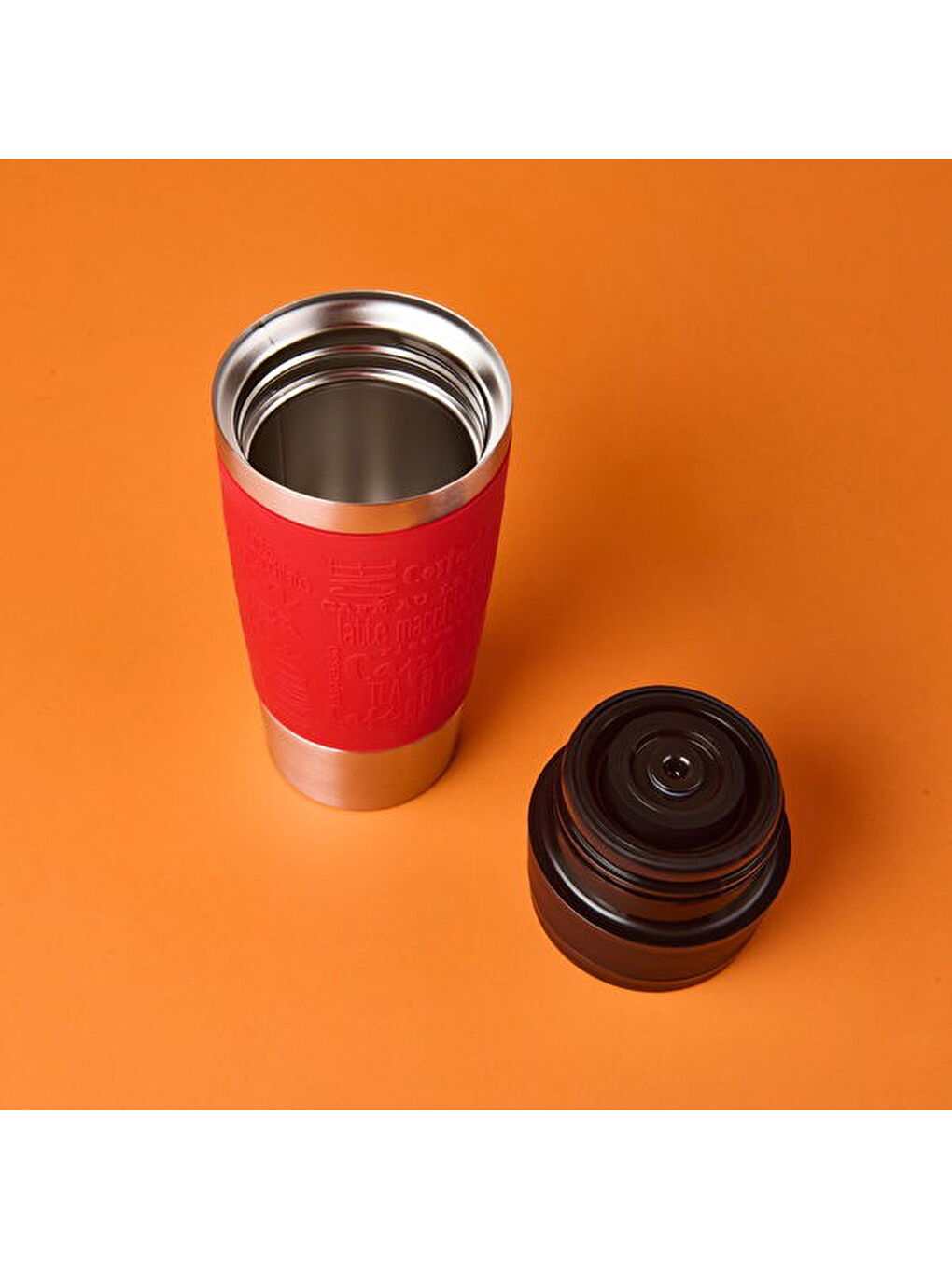 Travel Mug Termos - Kırmızı - 360 ml-9