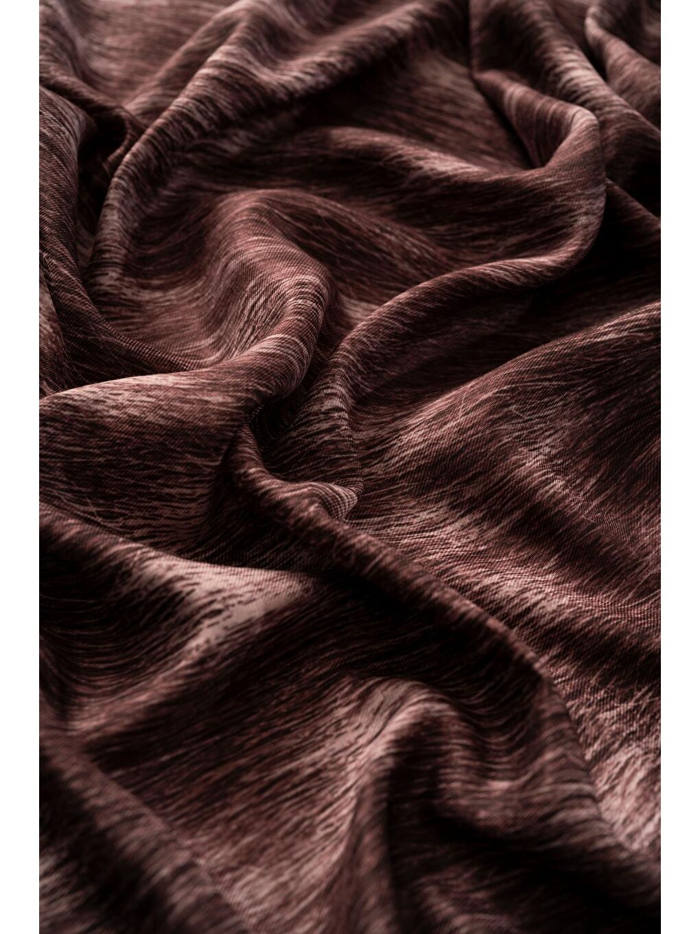 Kahverengi Kadın Ceylan Desen Soft Şal-3