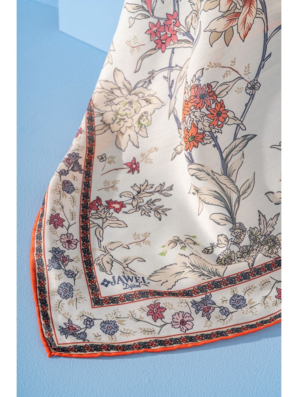 Turuncu Kadın Spring Soft Limira Eşarp-1