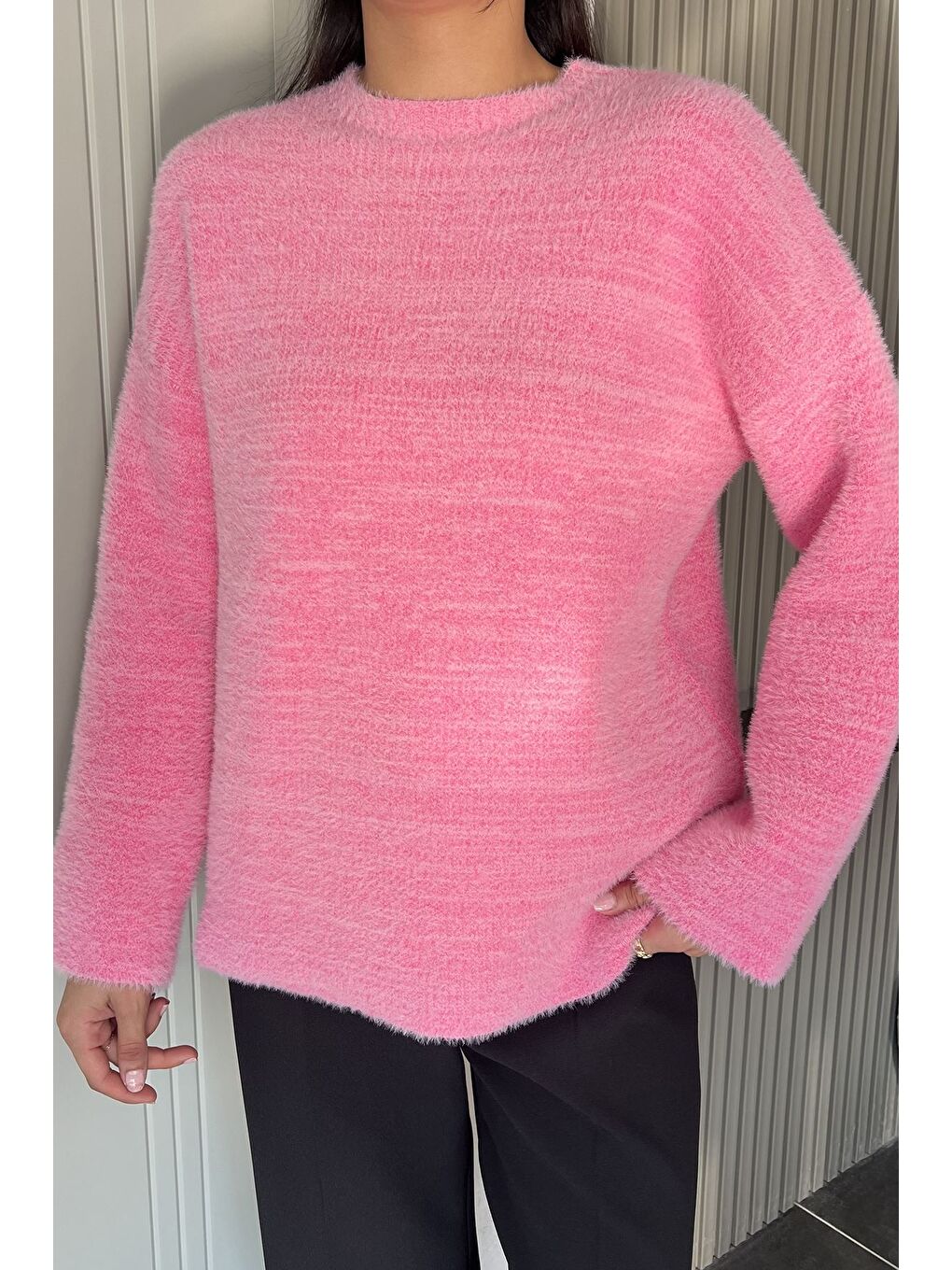 Pembe Salaş Sakallı Triko Kazak (s,m,l,xl Uyumludur)-1