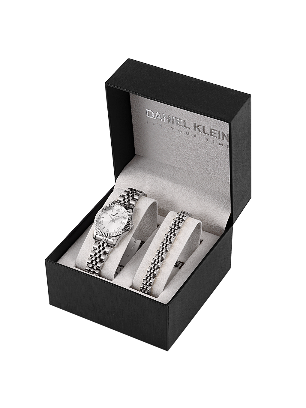 Gri Orijinal 3 Atm Su Geçirmez 2 Yıl Garantili DKE.1.10888-1 Gift Set Kadın Kol Saati