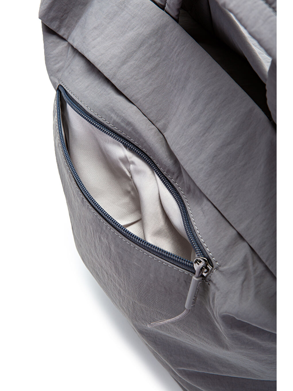 Klinkır Kumaş Suya Dayanıklı Edvin Unisex Çapraz Çanta Gri-2