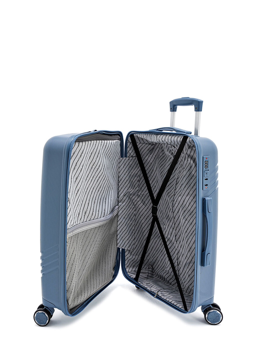 Mavi İthal Pp Urban Line Kabin Boy Valiz-5