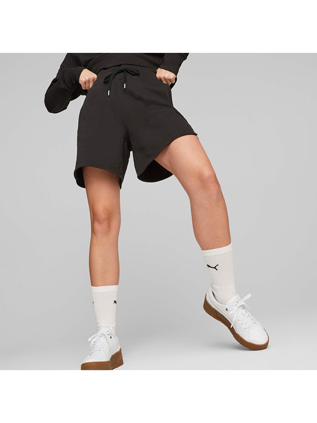 Siyah HER Kadın Şort-6