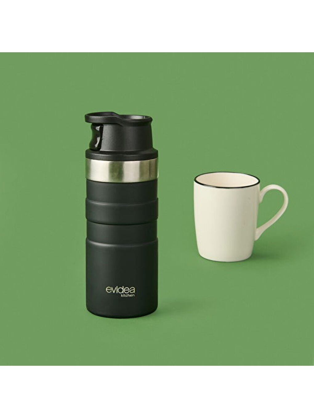 Kitchen Bireysel Termos - Siyah - 350 ml-3