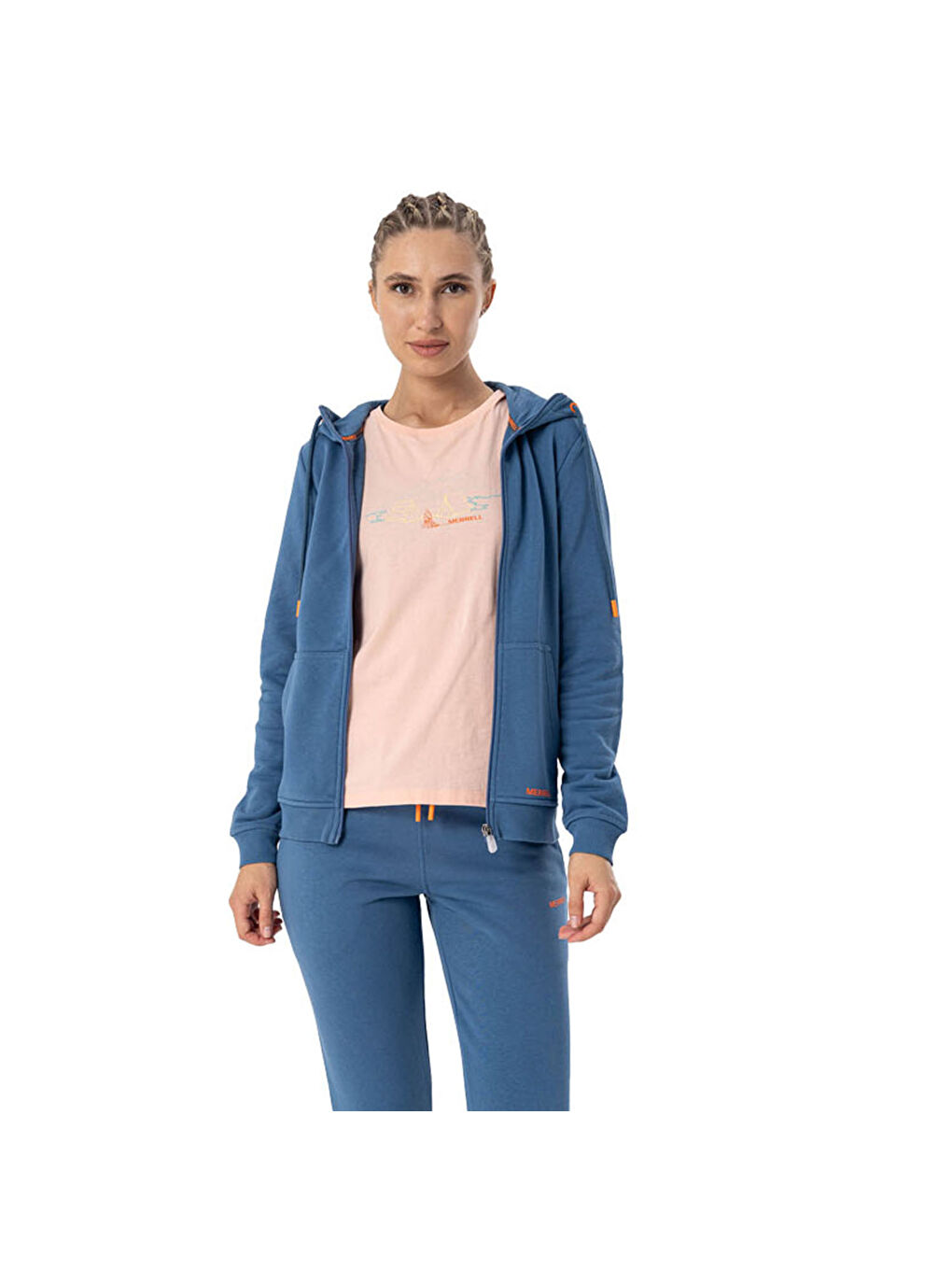 Mercan Tali Kadın Turuncu Tişört-1