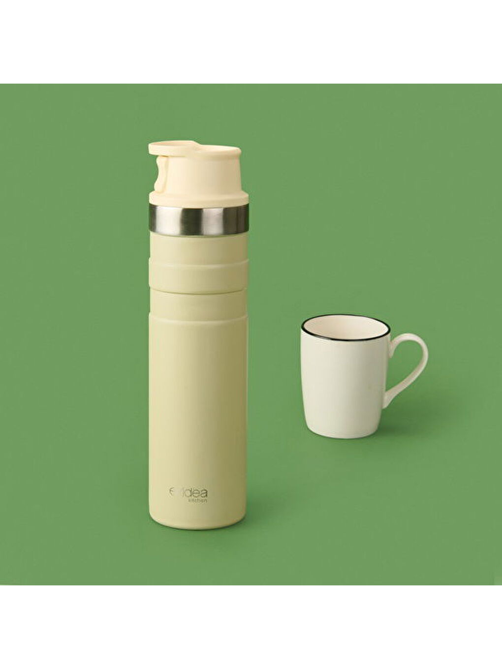 Kitchen Bireysel Termos - Bej - 600 ml-1