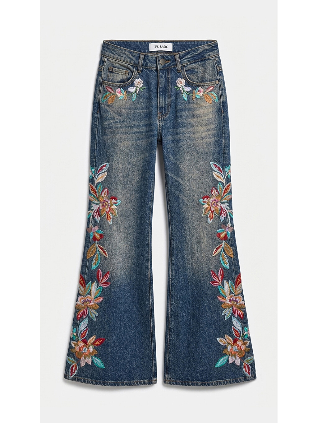 Mavi Kadın Jean Rengi 2w6-8 Flare Fit Nakış Detaylı Komfort Kumaş Özel Tasarım Denim Jean-3
