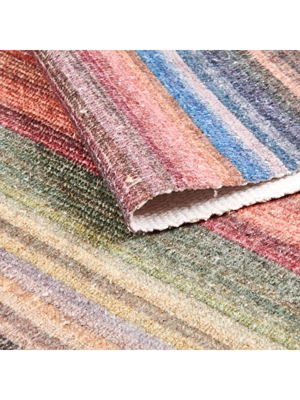 Karışık Soft Brick Kilim - Renkli - 80x150 cm-1
