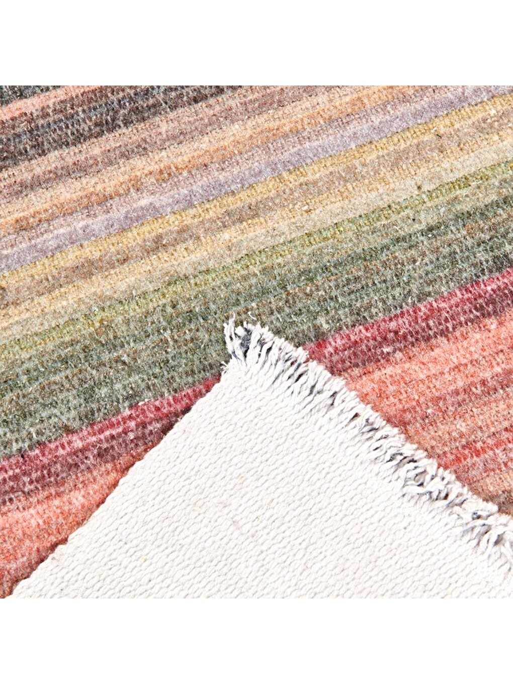 Karışık Soft Brick Kilim - Renkli - 80x150 cm-2