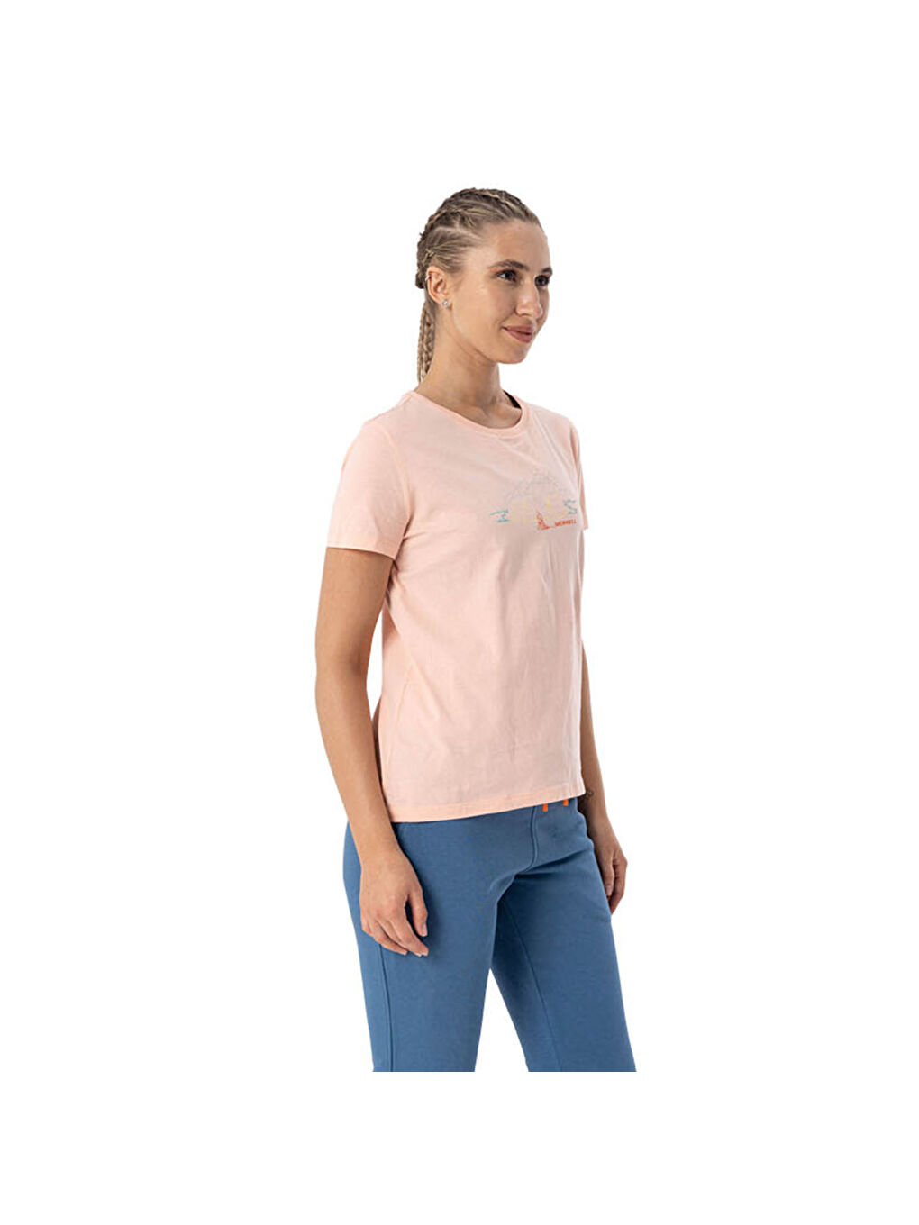 Mercan Tali Kadın Turuncu Tişört-7