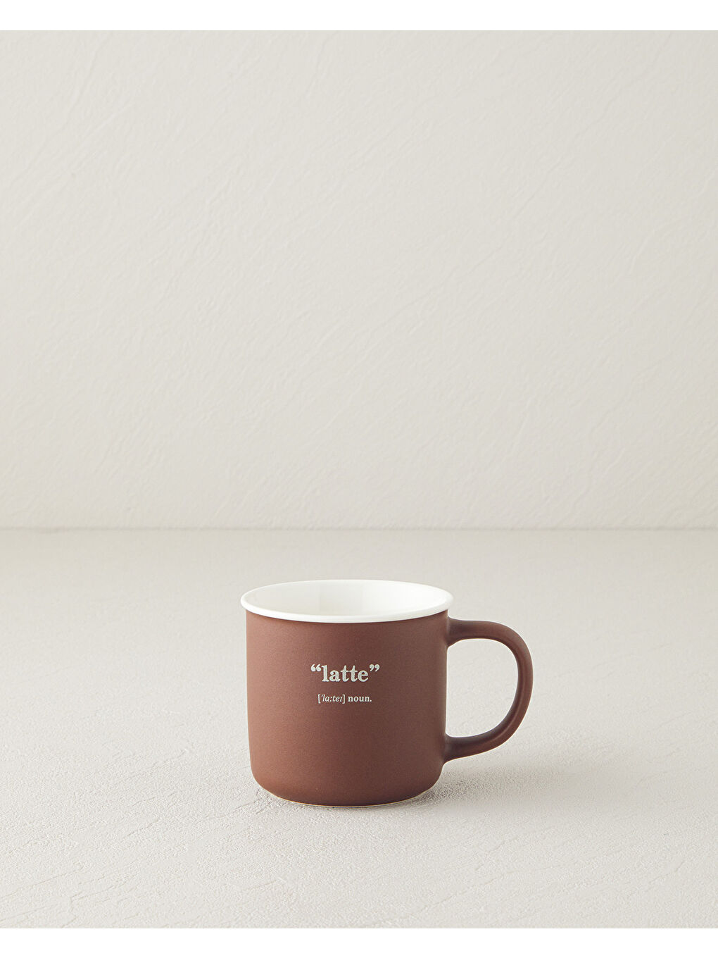 Phoebe Latte New Bone China Kupa 200 ml Kahverengi