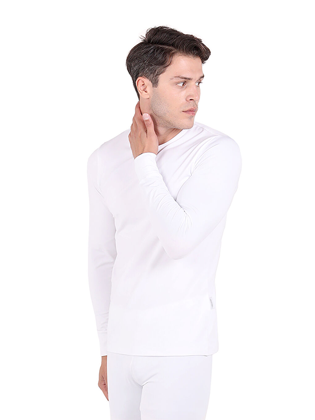 Beyaz North Ice Bisiklet Yaka Erkek Thermal İçlik BEYAZ-1