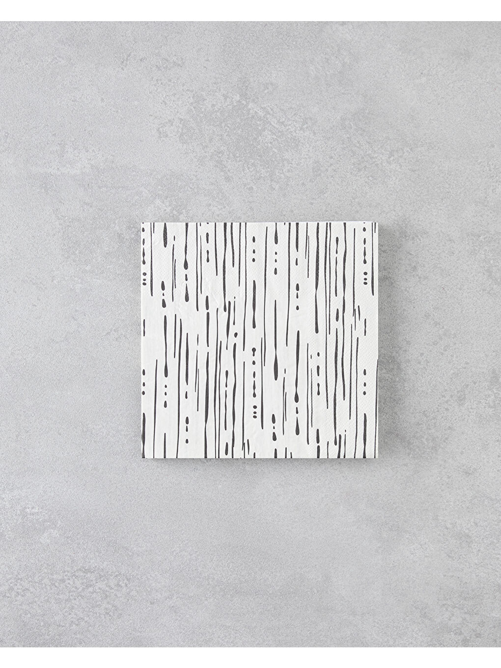 Darkness Kağıt 20'li Kağıt Peçete 33x33 cm Siyah - Beyaz