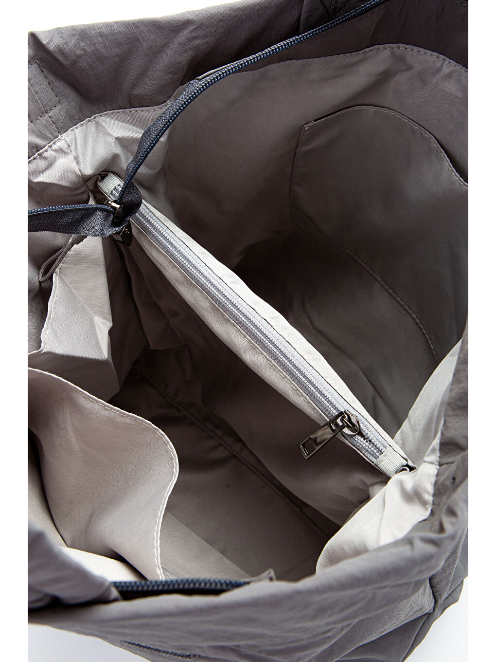 Klinkır Kumaş Suya Dayanıklı Edvin Unisex Çapraz Çanta Gri-4