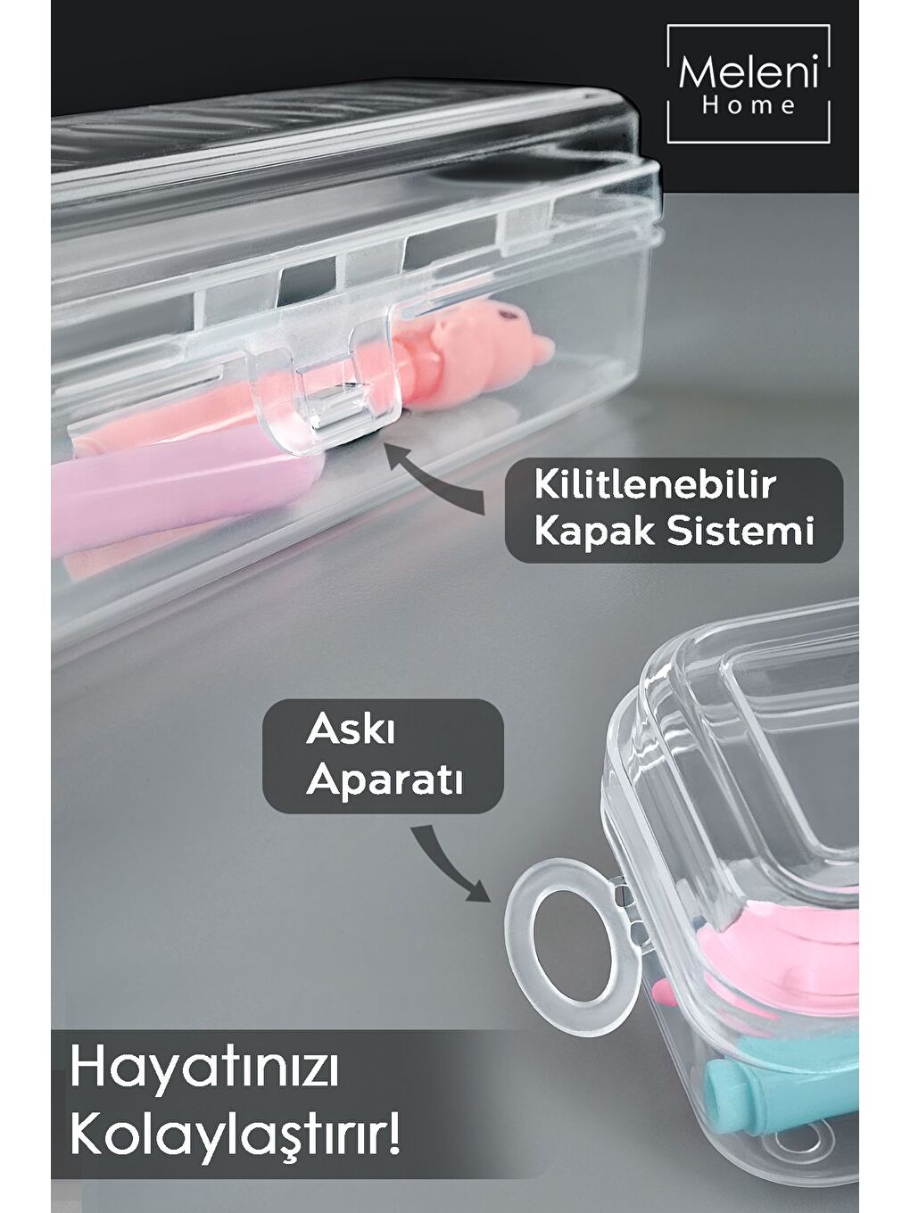 4 Adet Kalem Saklama Kutusu    Seyahat Tipi Aksesuar Organizer Düzenleyici Saklama Taşıma Kabı-2