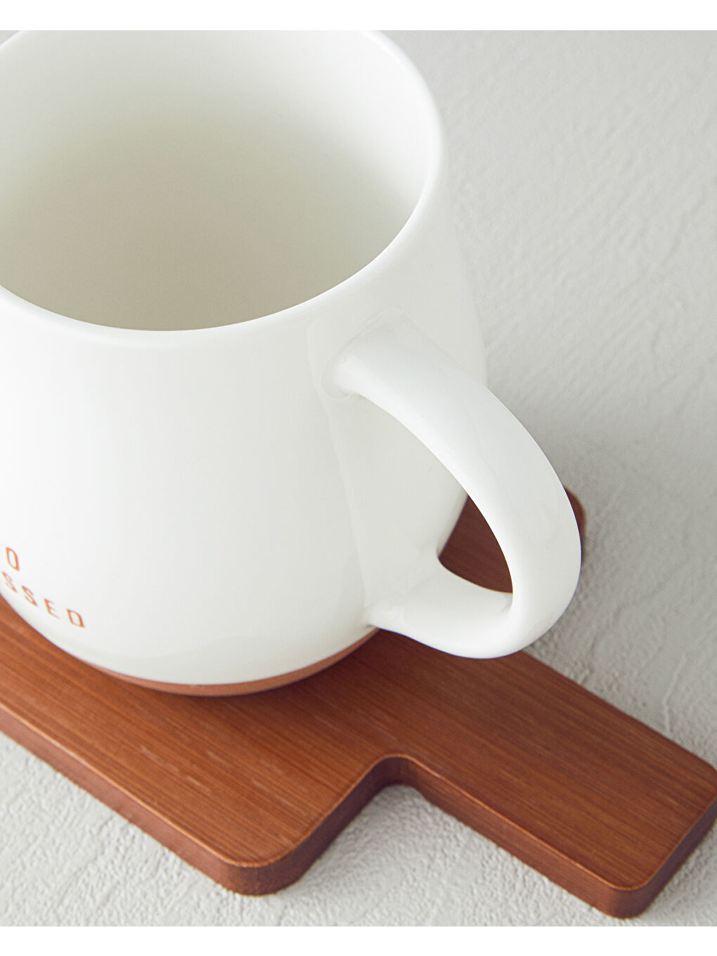 So Blessed New Bone China Bardak Altlıklı Kupa 450 ml Beyaz-2