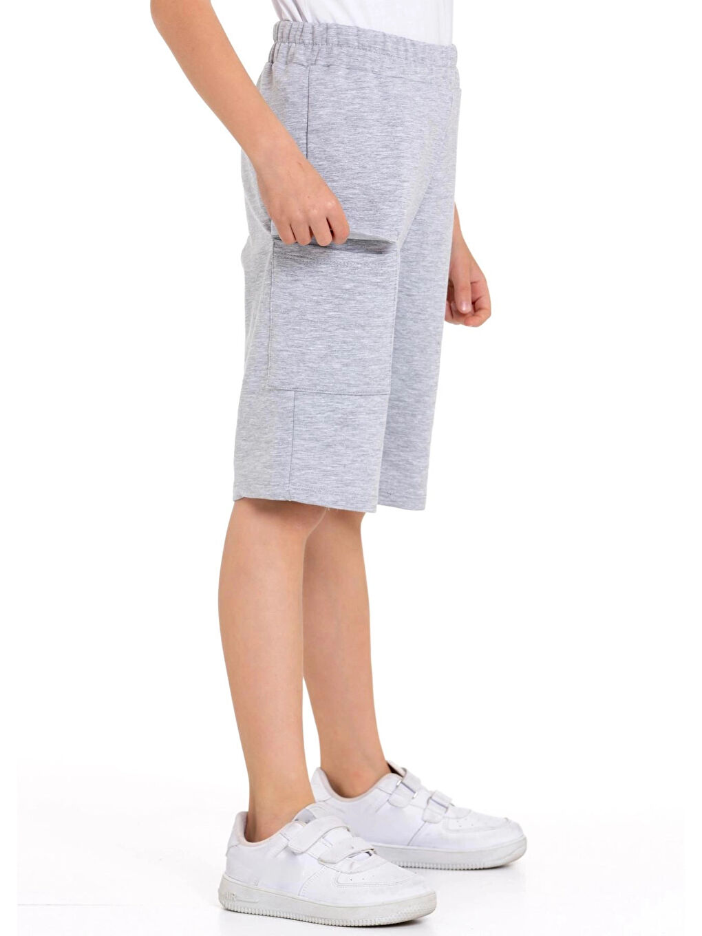 Gri Kargo Cepli Erkek Çocuk Basic Şort 73651-1-1