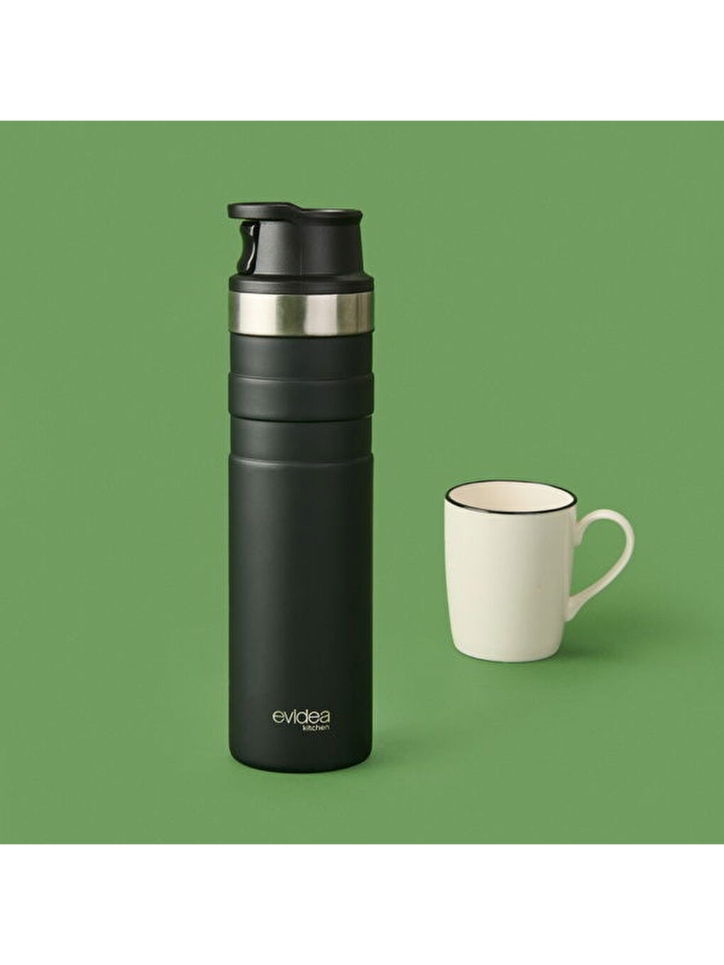 Kitchen Bireysel Termos - Siyah - 600 ml-2