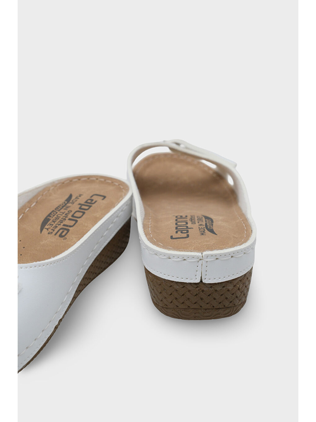 Beyaz Karen Z0777 Kadın Konfor Anatomic Terlik-3