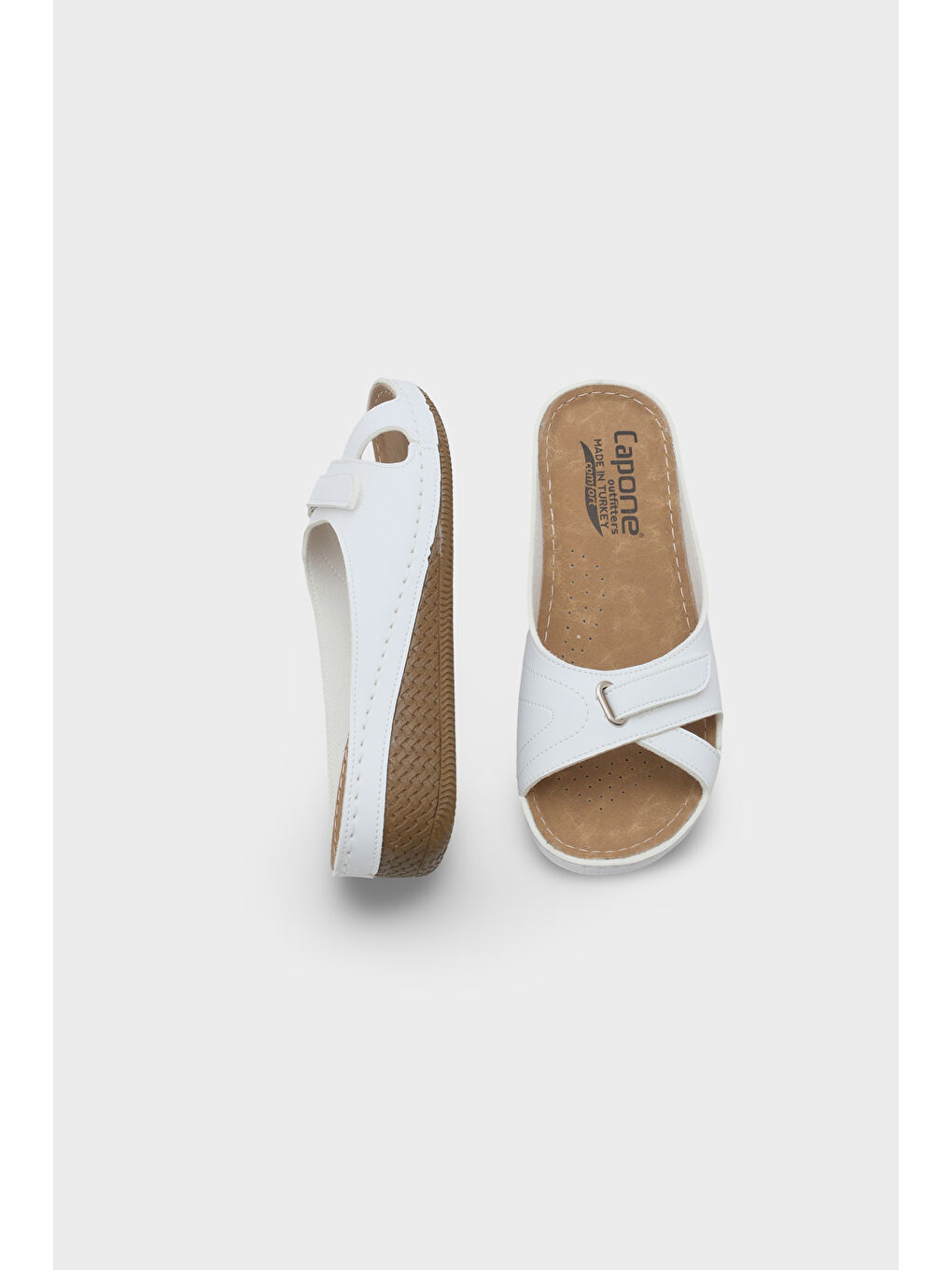 Beyaz Karen Z0777 Kadın Konfor Anatomic Terlik-4