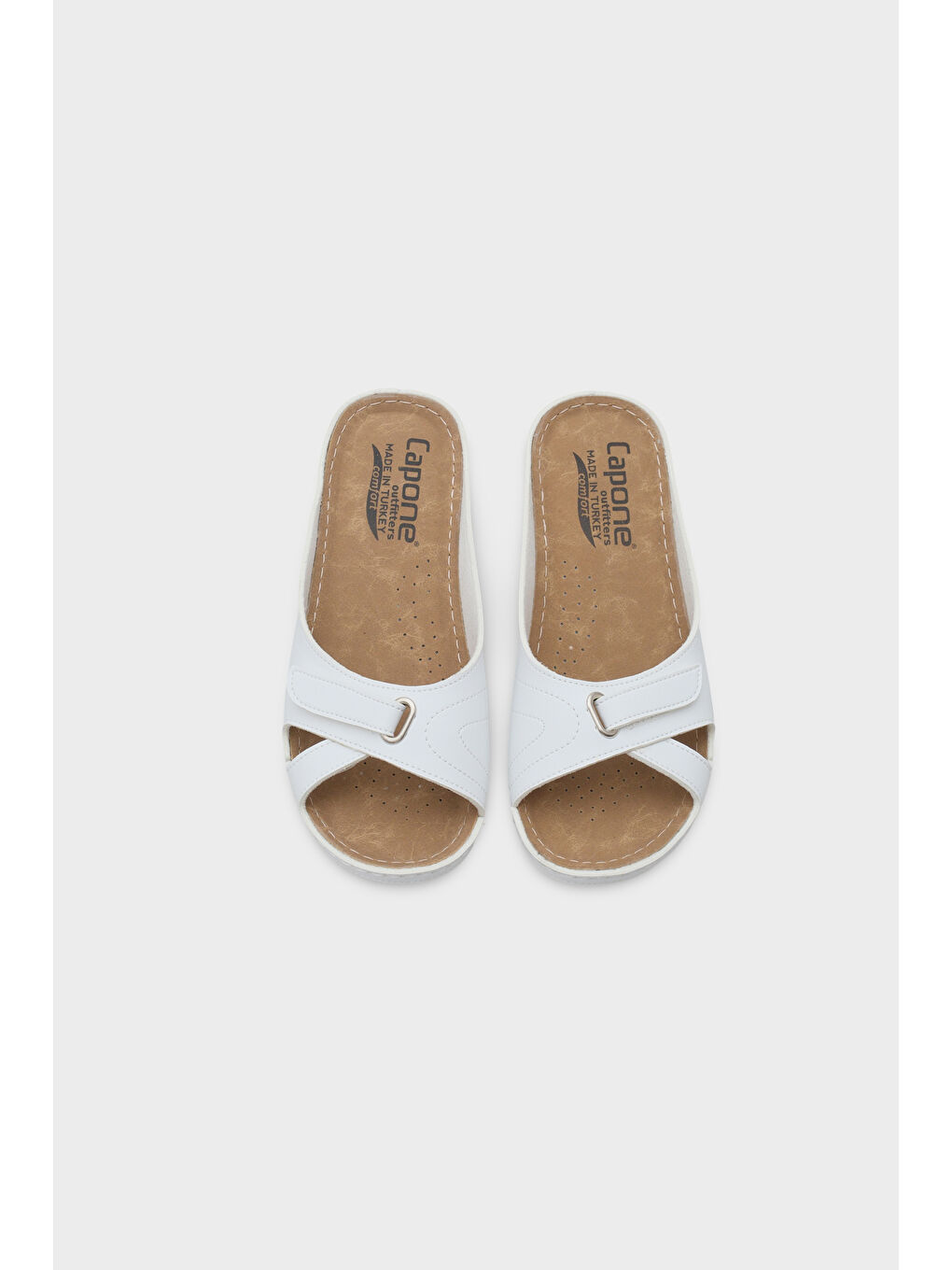 Beyaz Karen Z0777 Kadın Konfor Anatomic Terlik-5