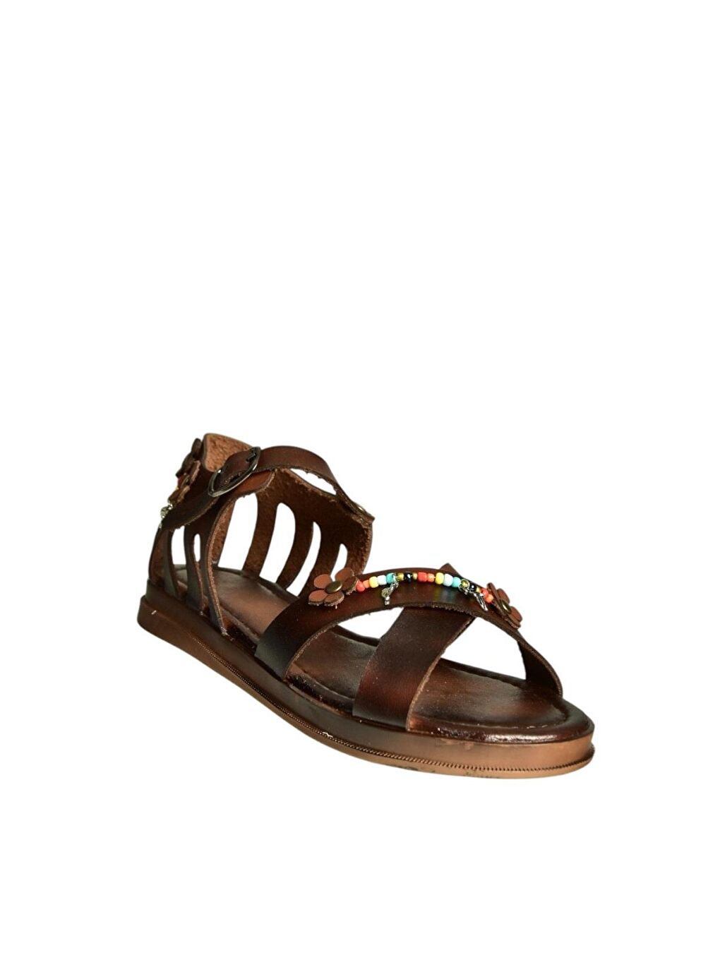 Kahverengi Kadın Sandalet U390973503-4