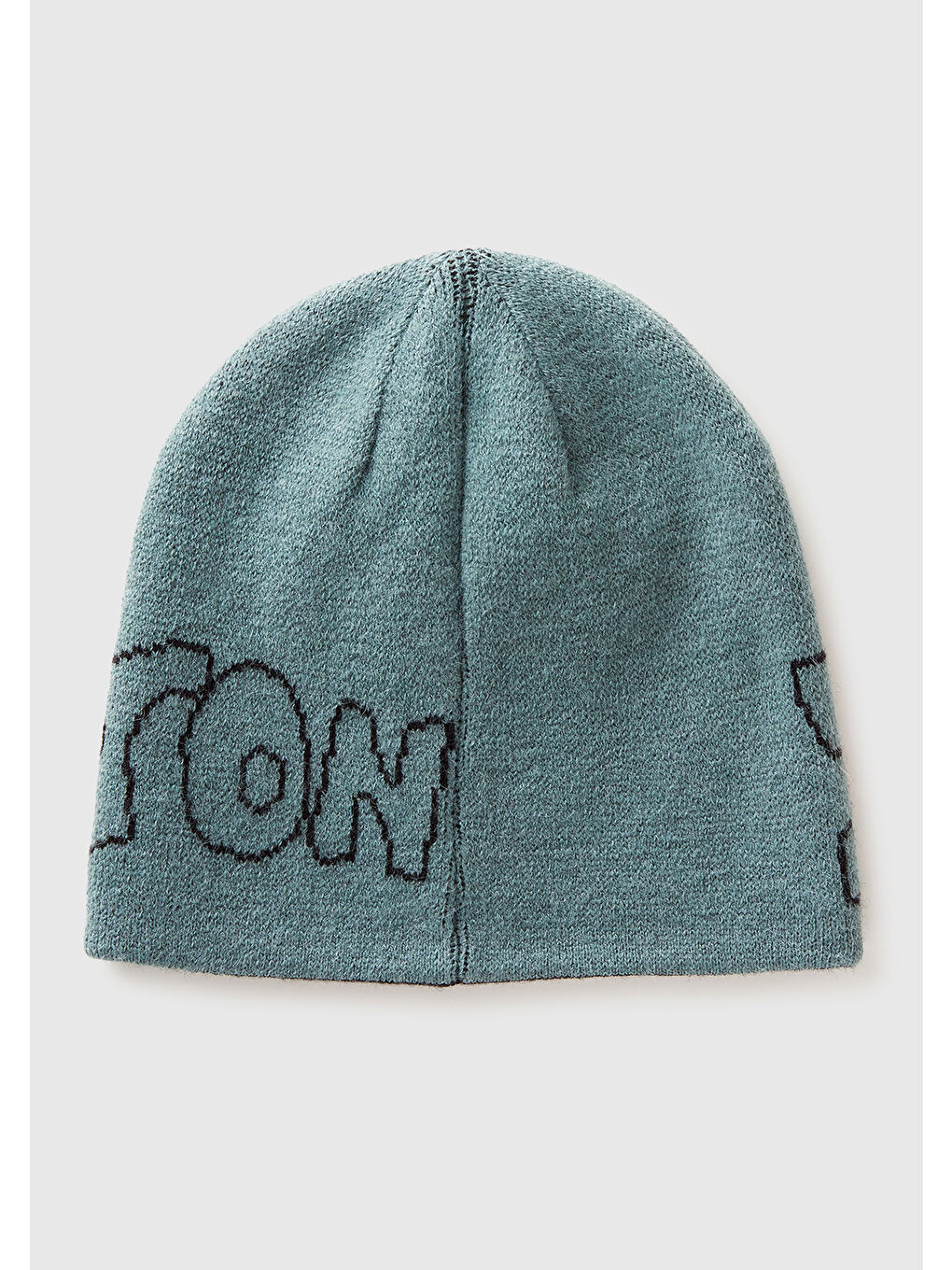 Erkek Çocuk Gri-Yeşil Mix Logo İşlemeli Çift Taraflı Bere-1