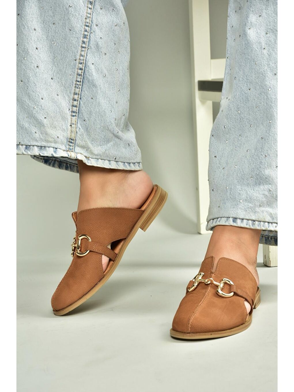 Kahverengi Taba Kadın Terlik U944150403-3