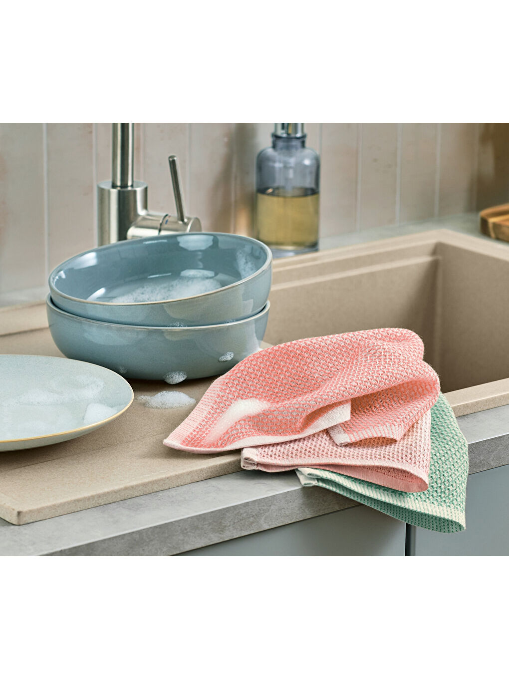 Karışık Bulaşık Bezi, 3 Adet-1