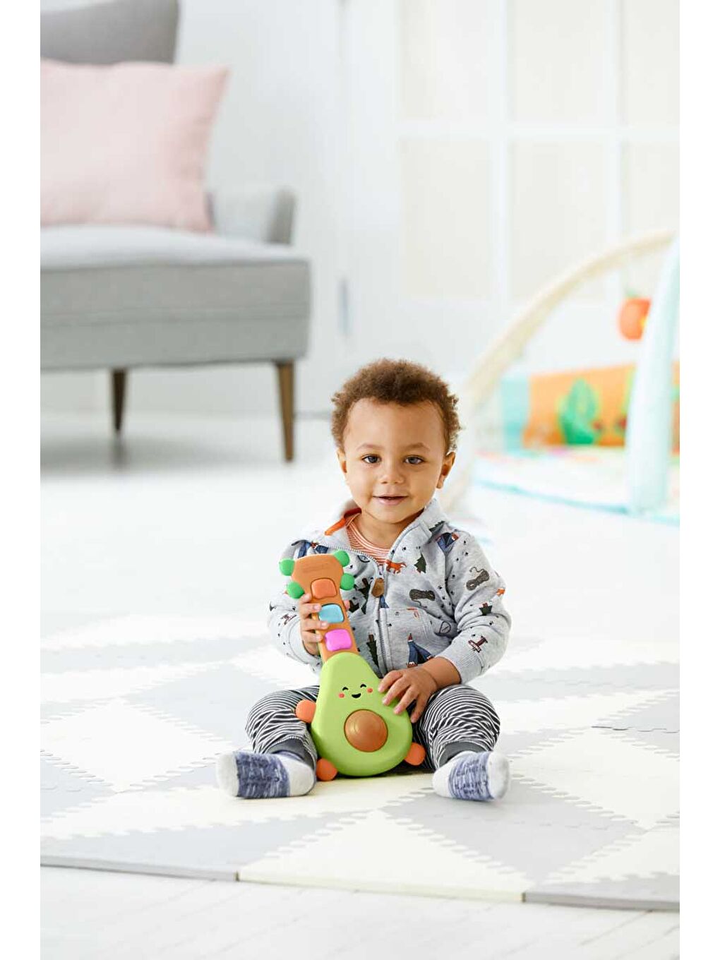 Farmstand Işıklı ve Sesli Oyuncak Avokado Gitar-1