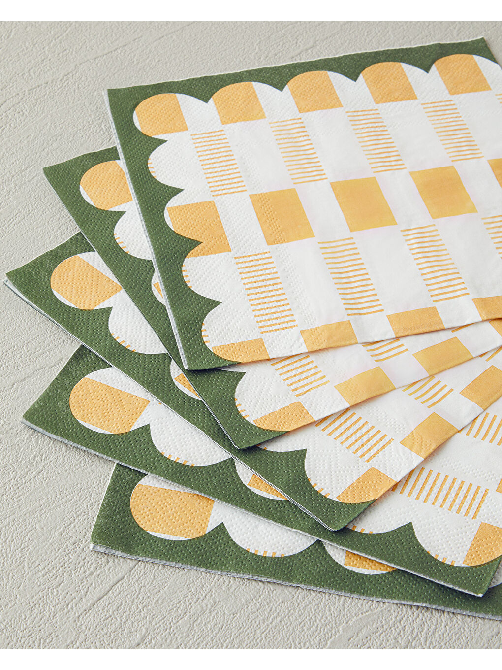 Retro Art 20'li Kağıt Peçete 33x33 cm Sarı-1
