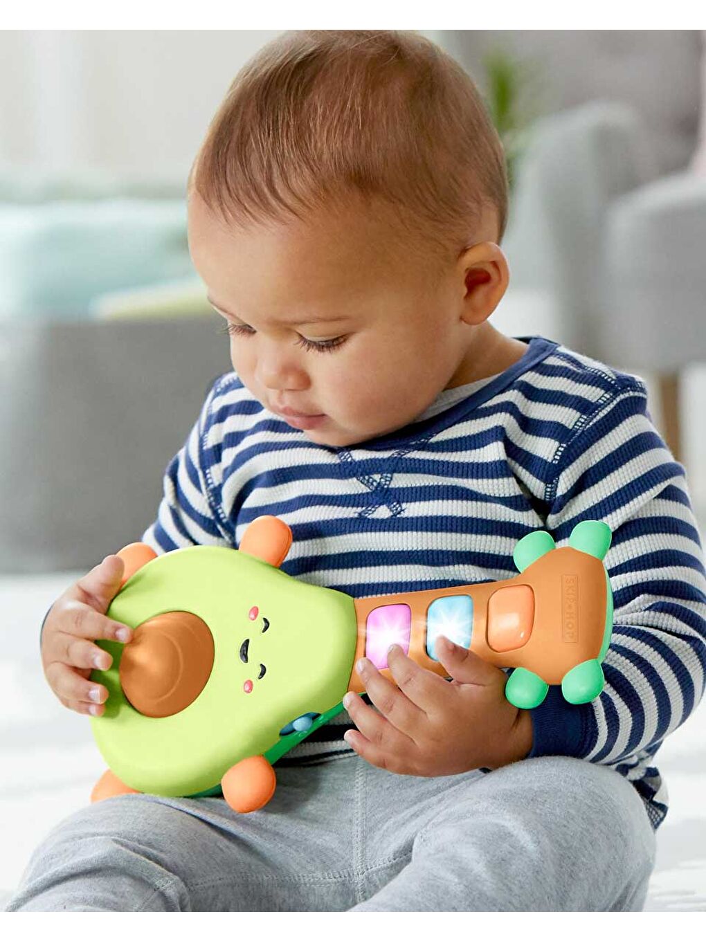 Farmstand Işıklı ve Sesli Oyuncak Avokado Gitar-4