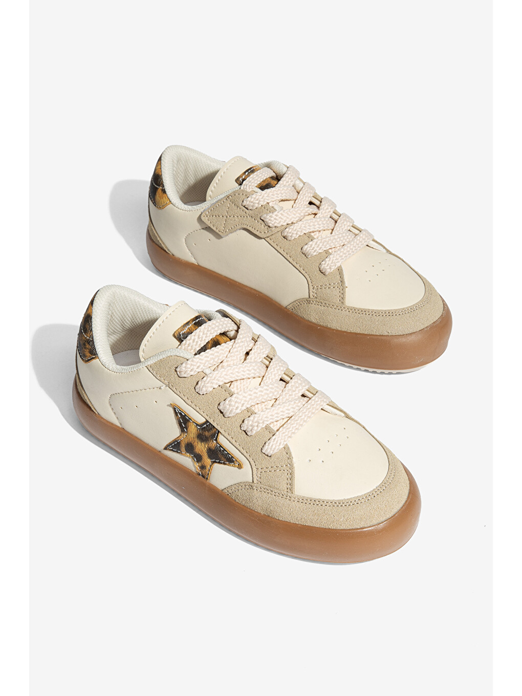 Bej Kids Zeer Çocuk Unisex Günlük Ortopedik Sneaker Spor Ayakkabı-2