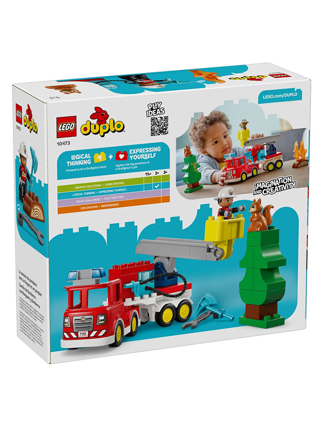 DUPLO Kasabası Hortumlu İtfaiye Aracı ve İtfaiyeci 10473-1