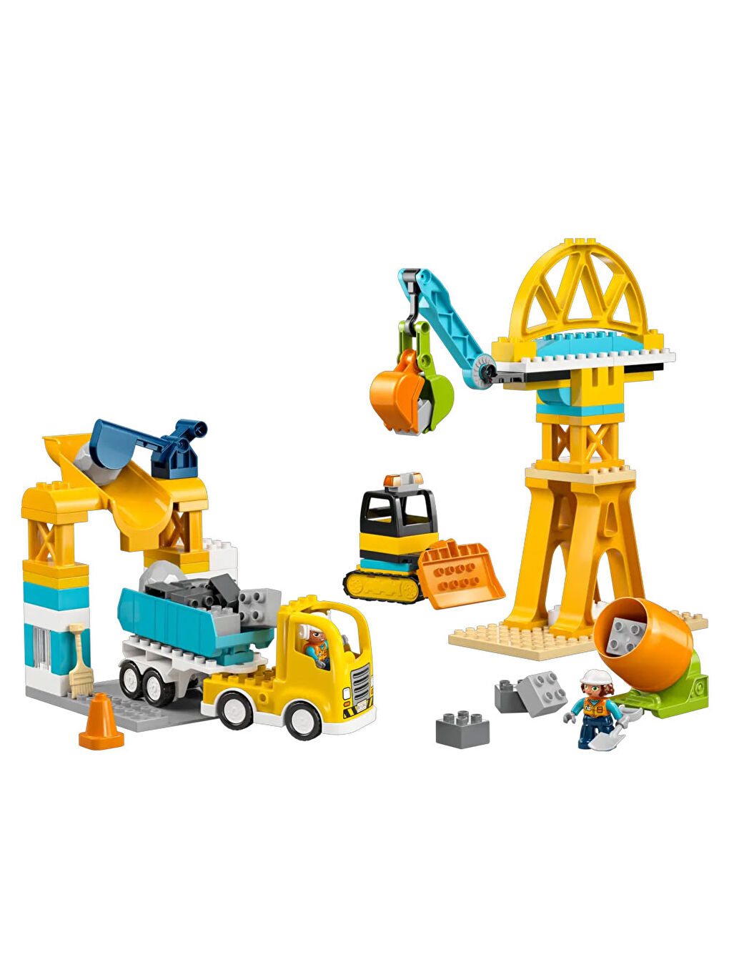 DUPLO Kasabası 3'ü 1 Arada İnşaat Sahası ve Araçları 10476-3