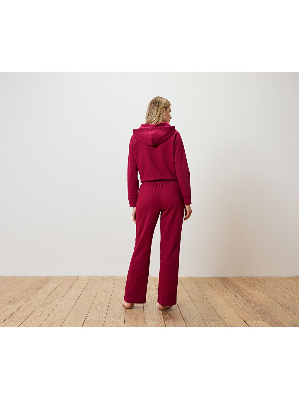 Kırmızı Kadın Rahat Pantolon, Sweat-1