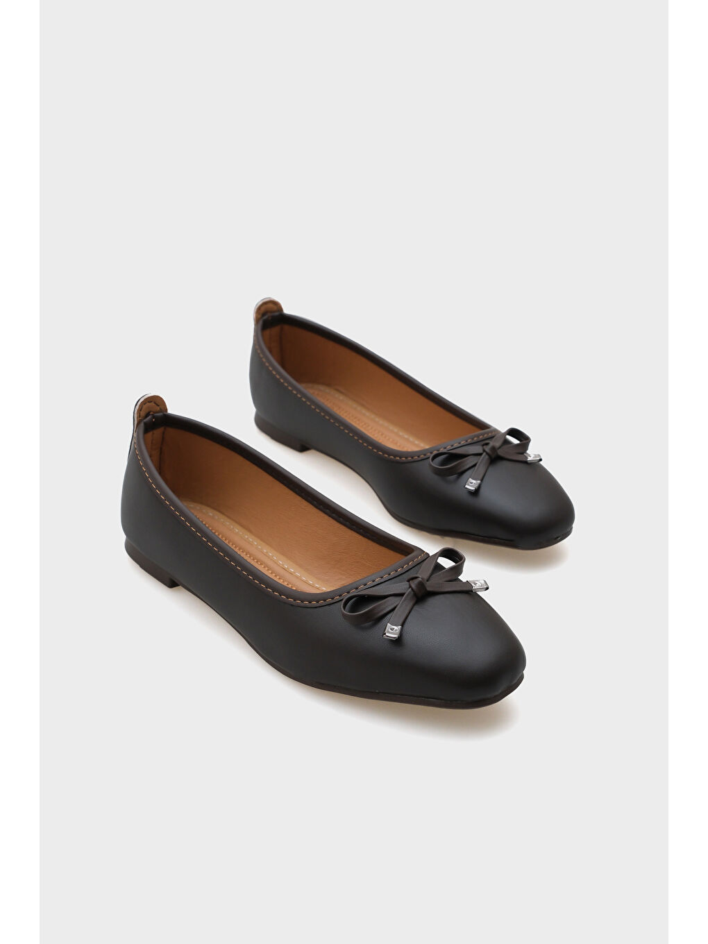 Kahverengi Hana Trend Mat Cilt Kadın Babet-1