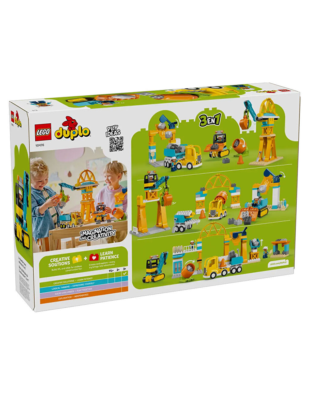 DUPLO Kasabası 3'ü 1 Arada İnşaat Sahası ve Araçları 10476-5