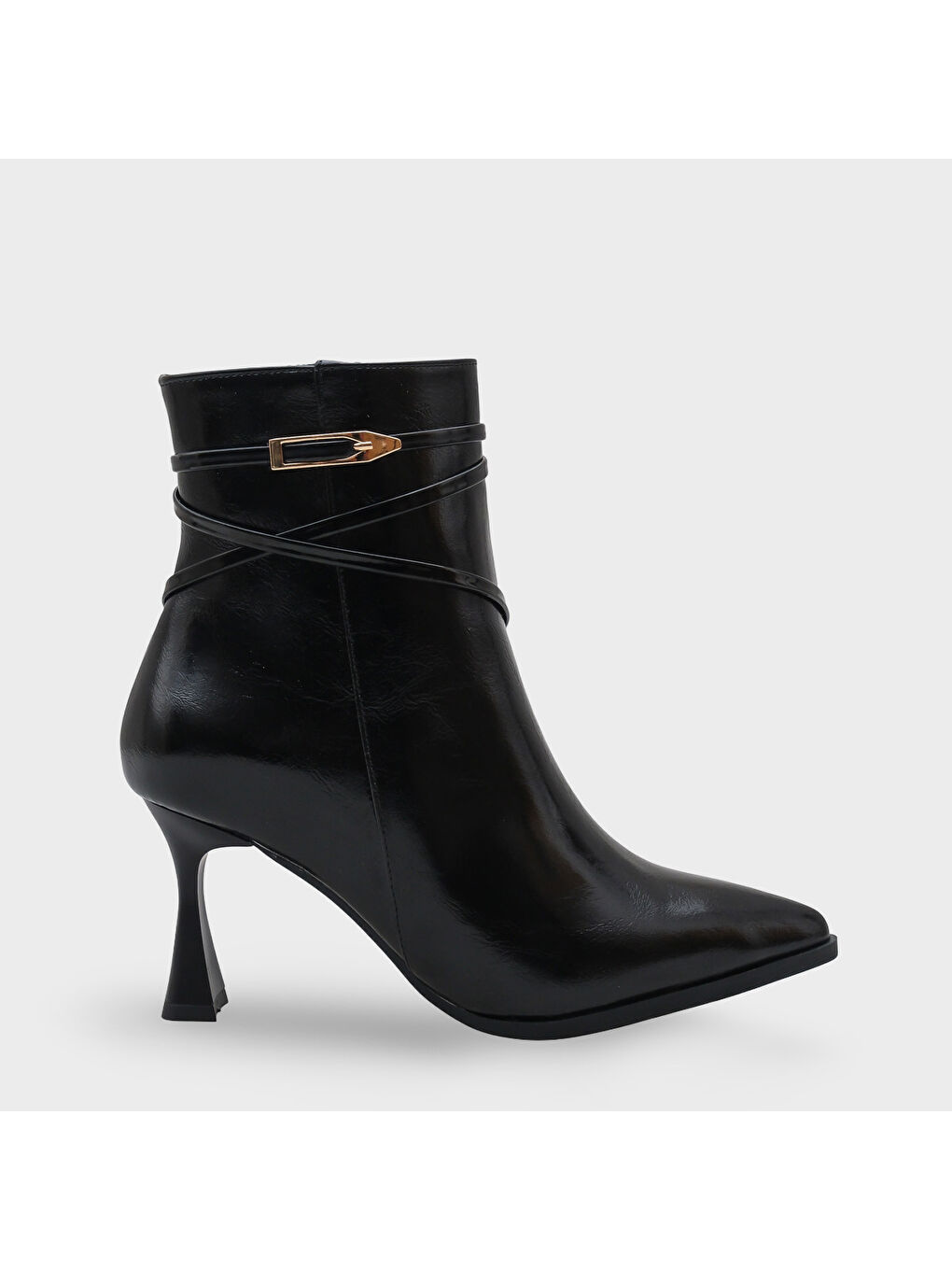 Siyah Lilli Kadın Sivri Burun kBot-1