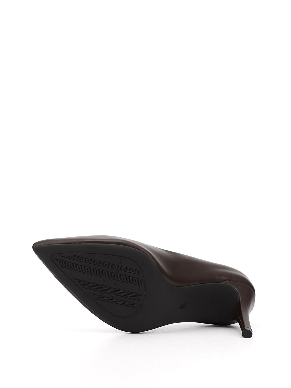 Kahverengi Kadın ÇİKOLATA KAHVE Sivri Burun İnce Topuklu Hakiki Deri Stiletto-3