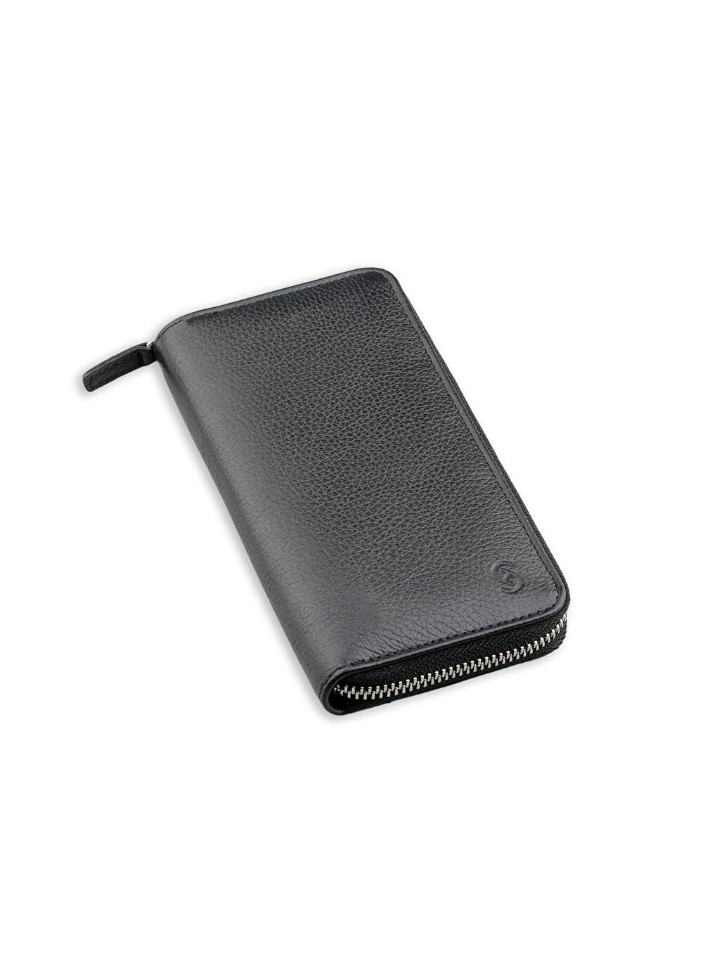 Siyah - Turuncu Floter 100% Hakiki Deri Cüzdan