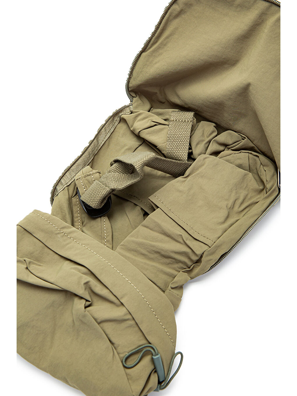 Klinkır Kumaş Suya Dayanıklı Jadon Unisex Sırt Çantası Asker Yeşili-8