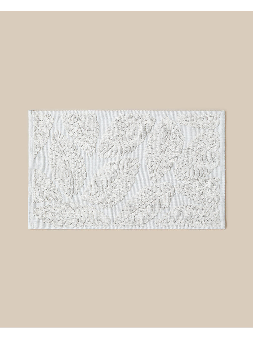 Ekru Floweret Pamuklu Bukle Kilim 60x100 cm Krem