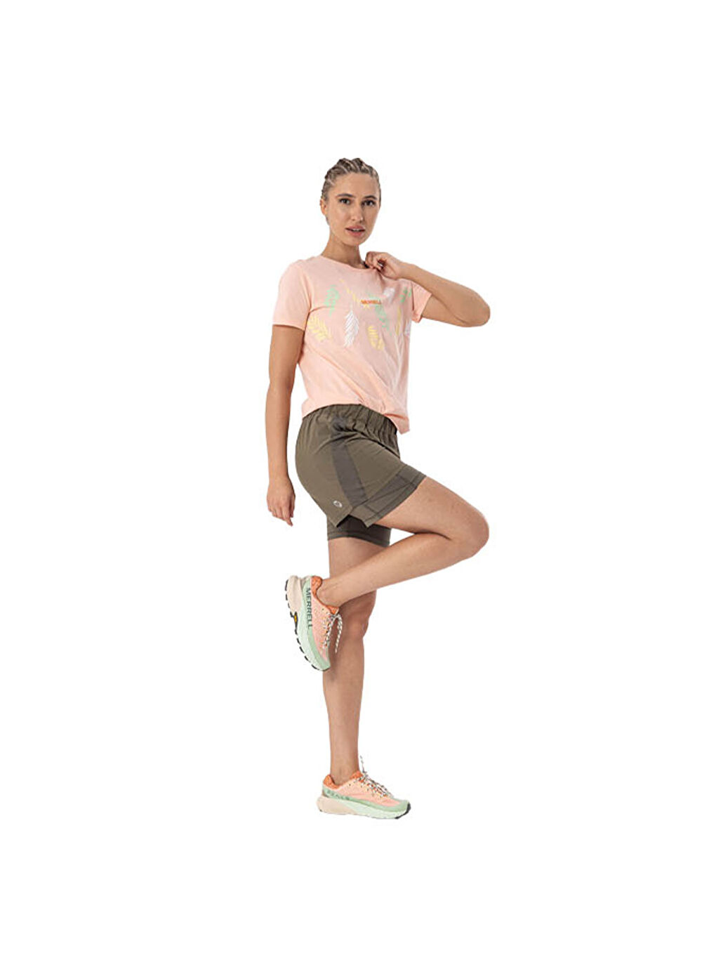 Mercan Tia Kadın Turuncu Tişört-7