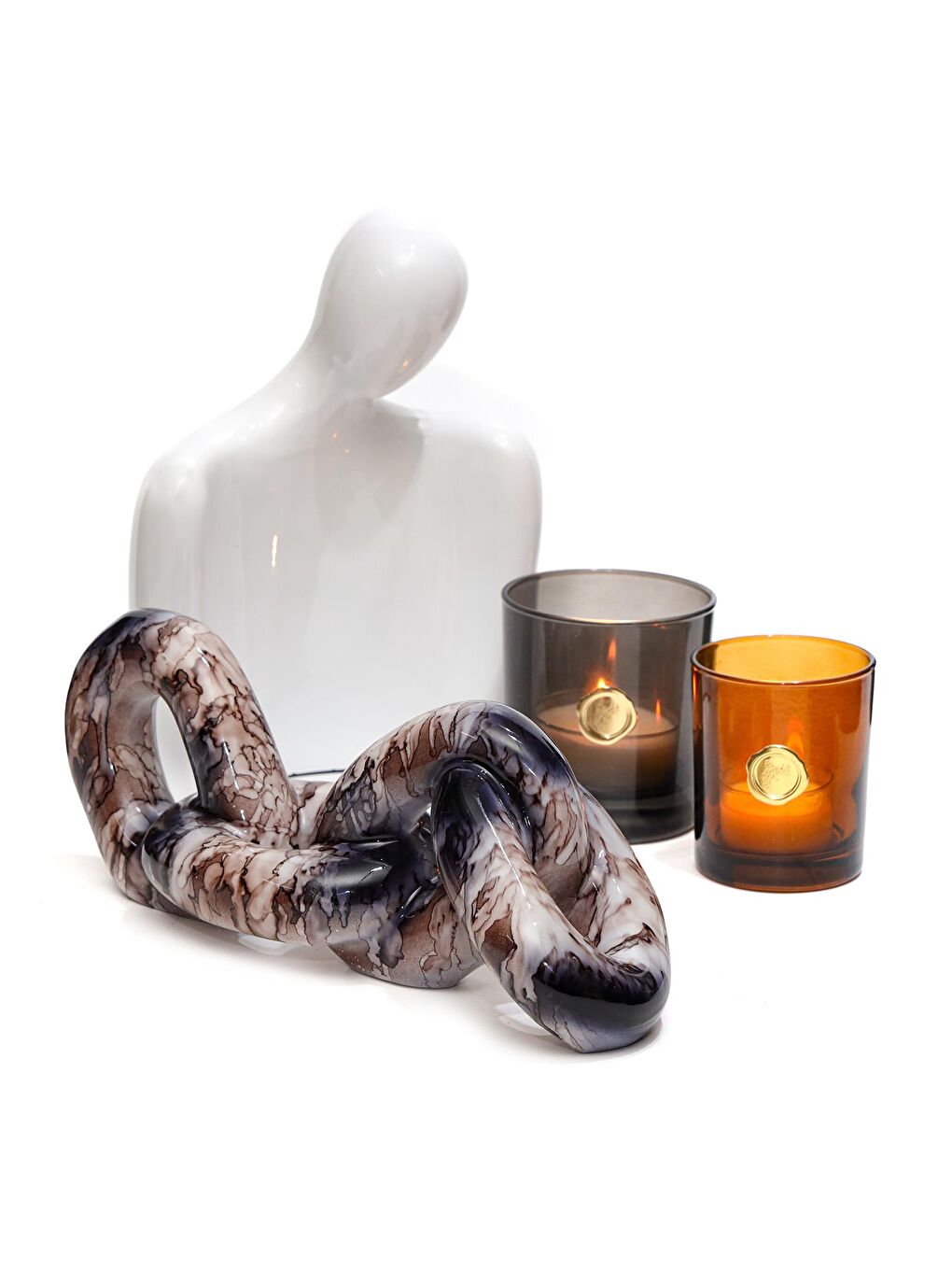 Dekoratif Kahverengili Kalın Zincir (26 cm)-2